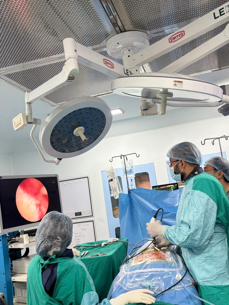 Orthopaedic surgery in progress