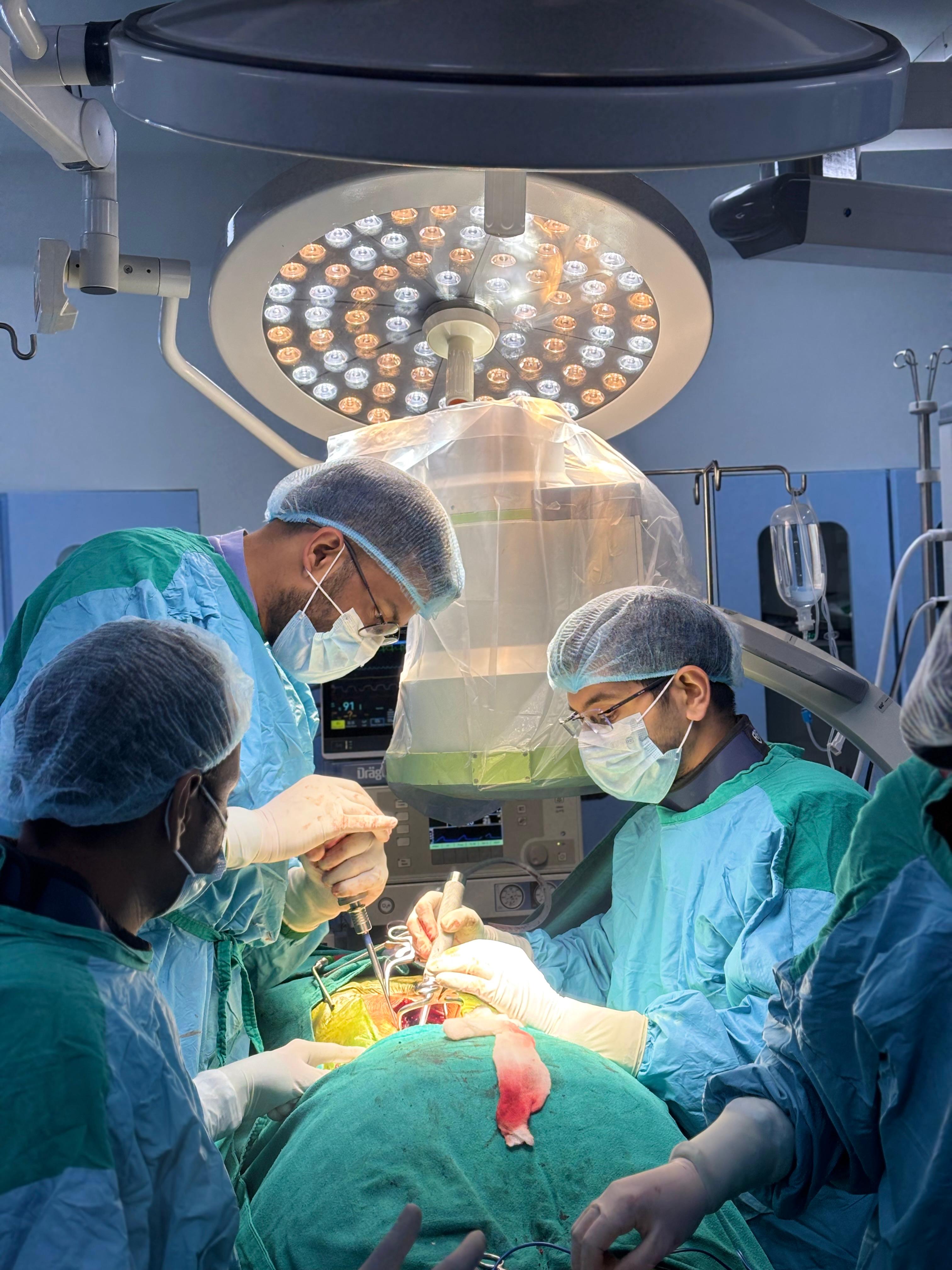 Spine surgery procedure