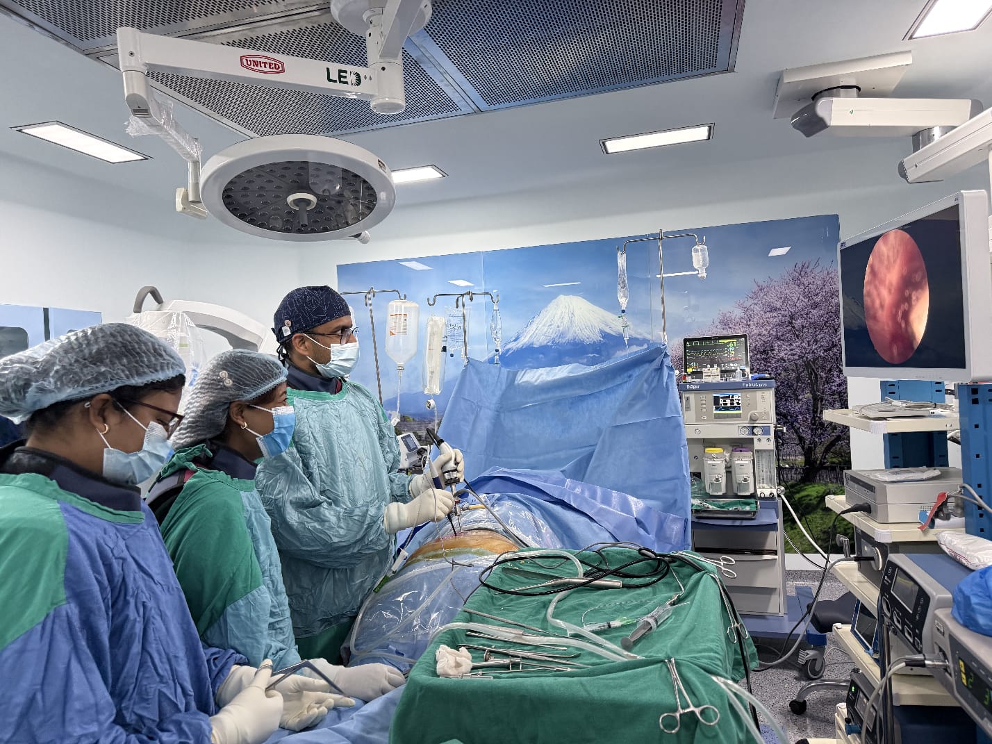 Surgical team during operation
